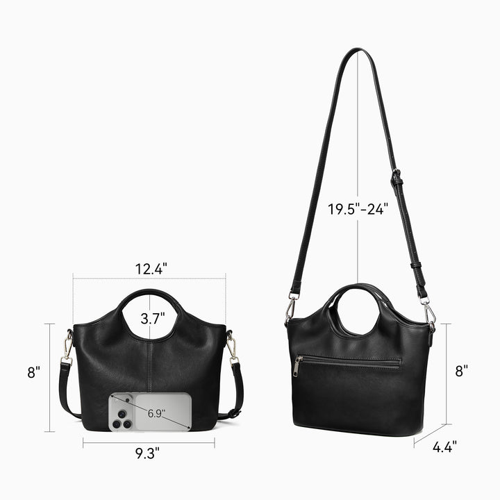 Nevin Vegan Leather Daily Tote Satchel