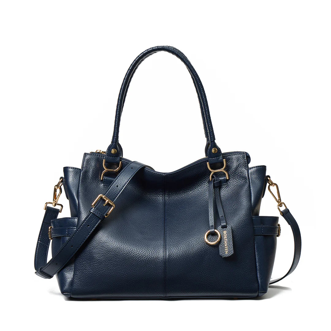 Nevin Genuine Pebbled Leather Everyday Carryall Tote