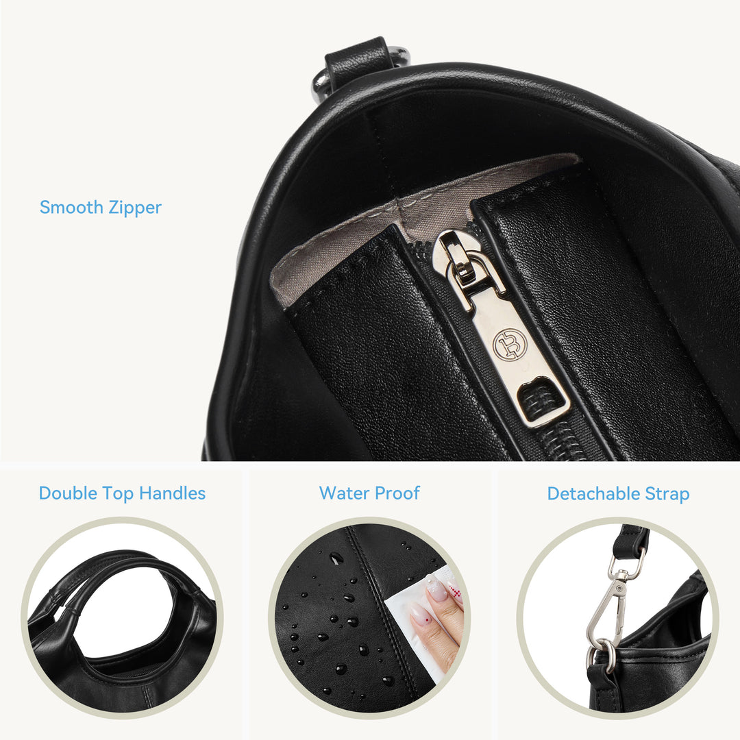 Nevin Vegan Leather Daily Tote Satchel