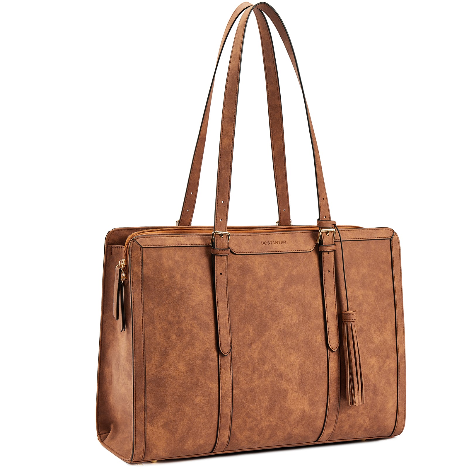 TENDYCOCO Women Handbag PU Leather Tote Bag Large Capacity Office Shoulder  Work Bag for Women Ladies (Brown) - Walmart.com