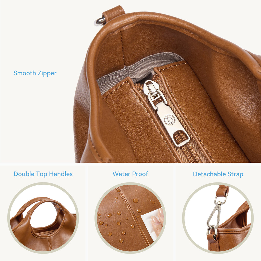 Nevin Vegan Leather Daily Tote Satchel