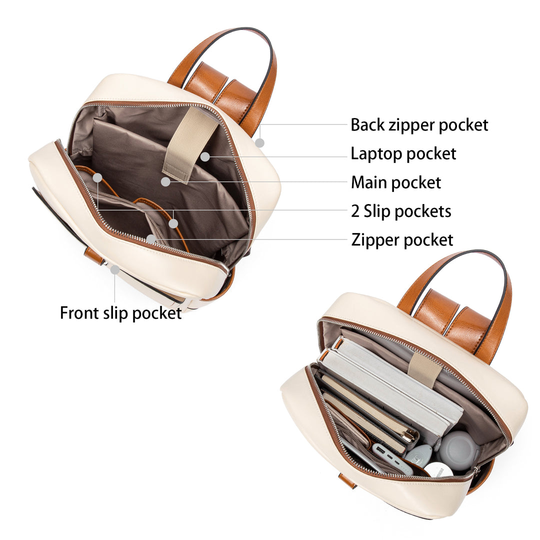 bostanten genuine leather backpack purse fashion Vrba Laptop Backpack Purse — Bostanten – BOSTANTEN