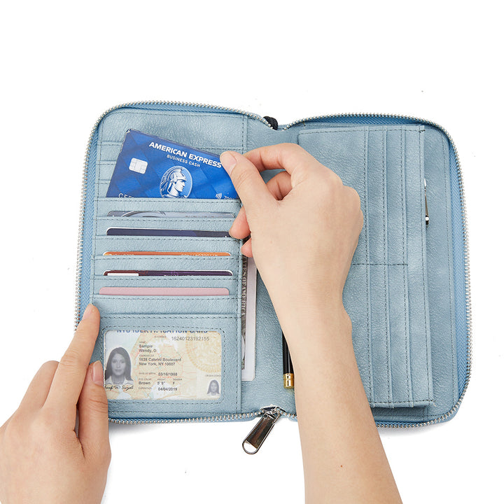 Rozenn Wallets With Checkbook Holder —— Zipper