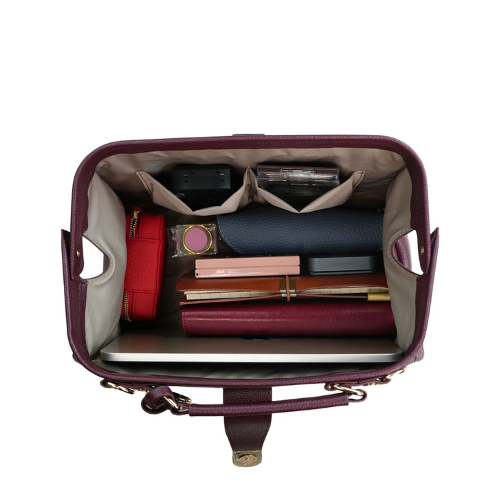 Timeless Grace Doctor Bag - Full Grain Pebble Leather