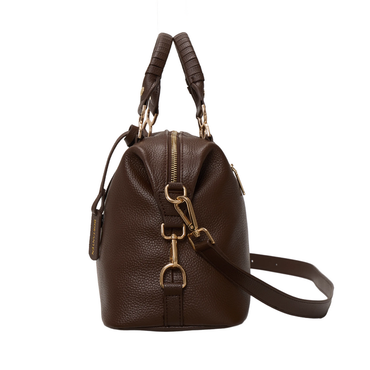 Nevin Genuine Leather Boston Handbag