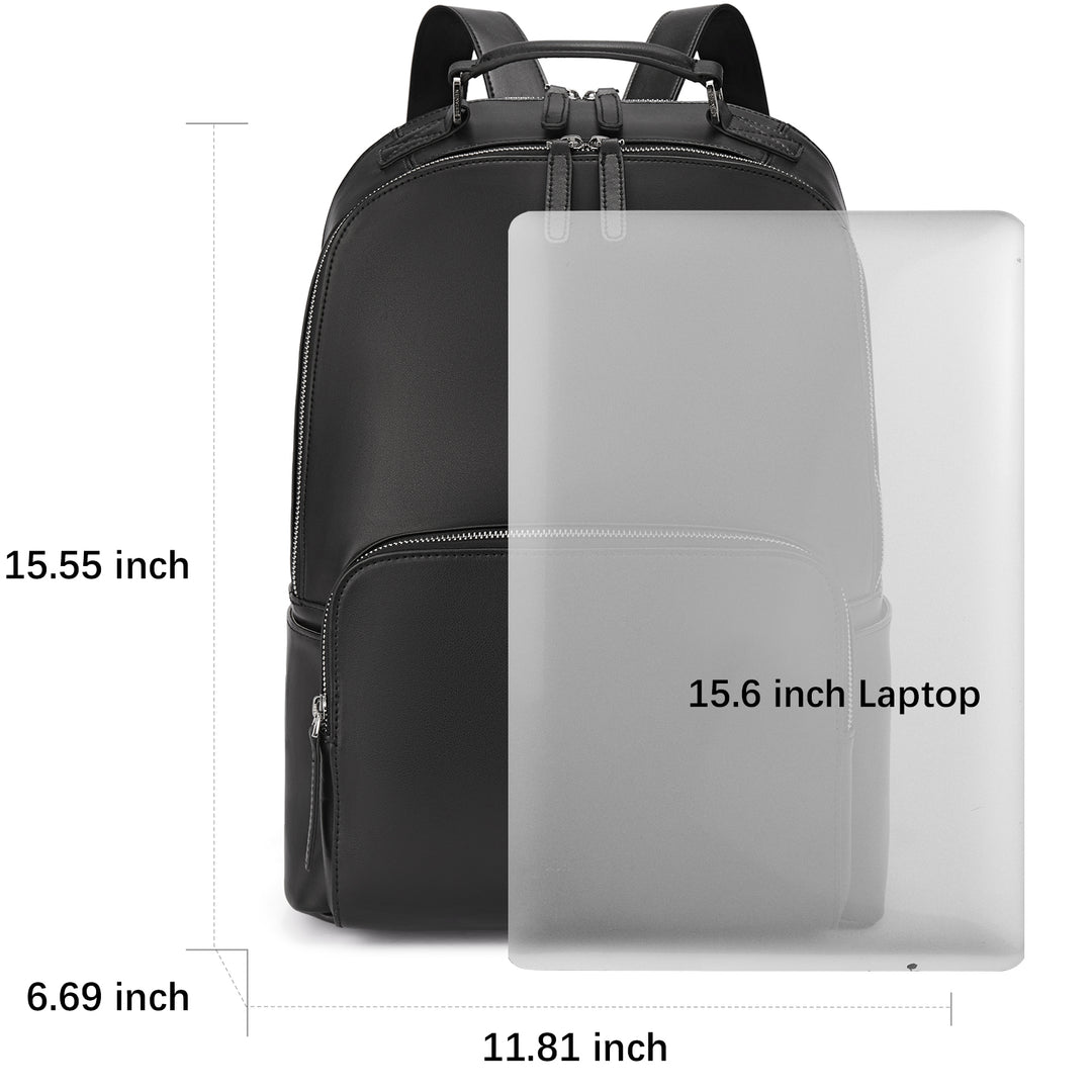 Bruce Leder Rucksack Modern Nombongo Large Leather Backpack