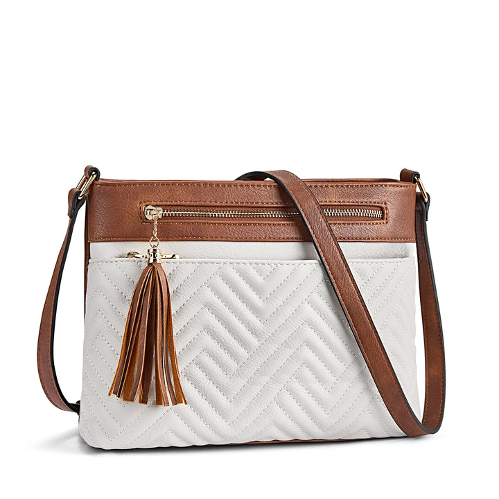 Nola Quilted Trendy Tassel Crossbody Shoulder Bag