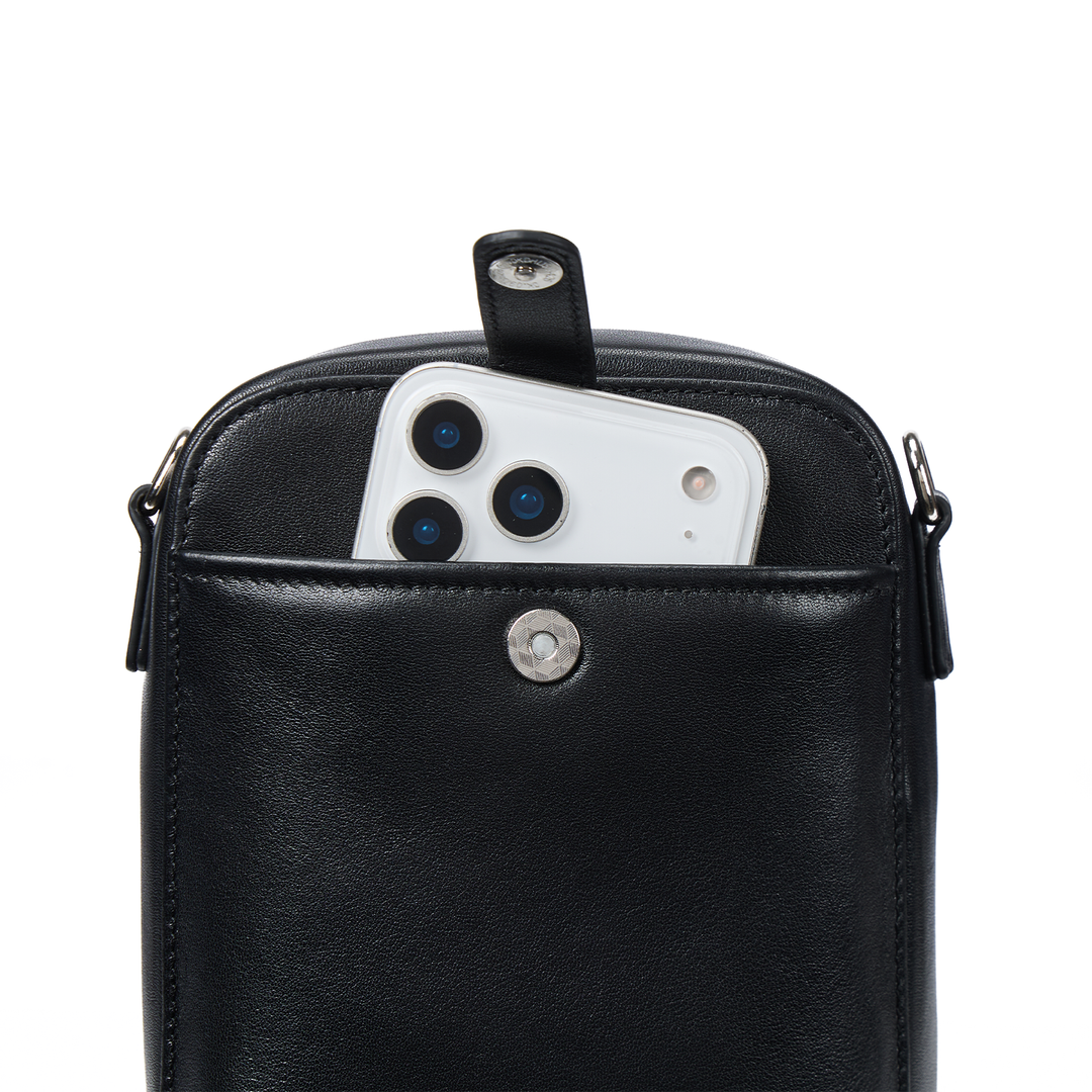 Nevin Vegetable-Tanned Genuine Leather Crossbody Phone Bag