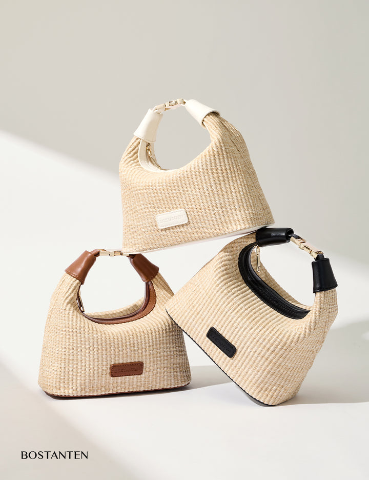 Cruze Raffia Clutch & Crossbody Bag – Convertible DIY Belt