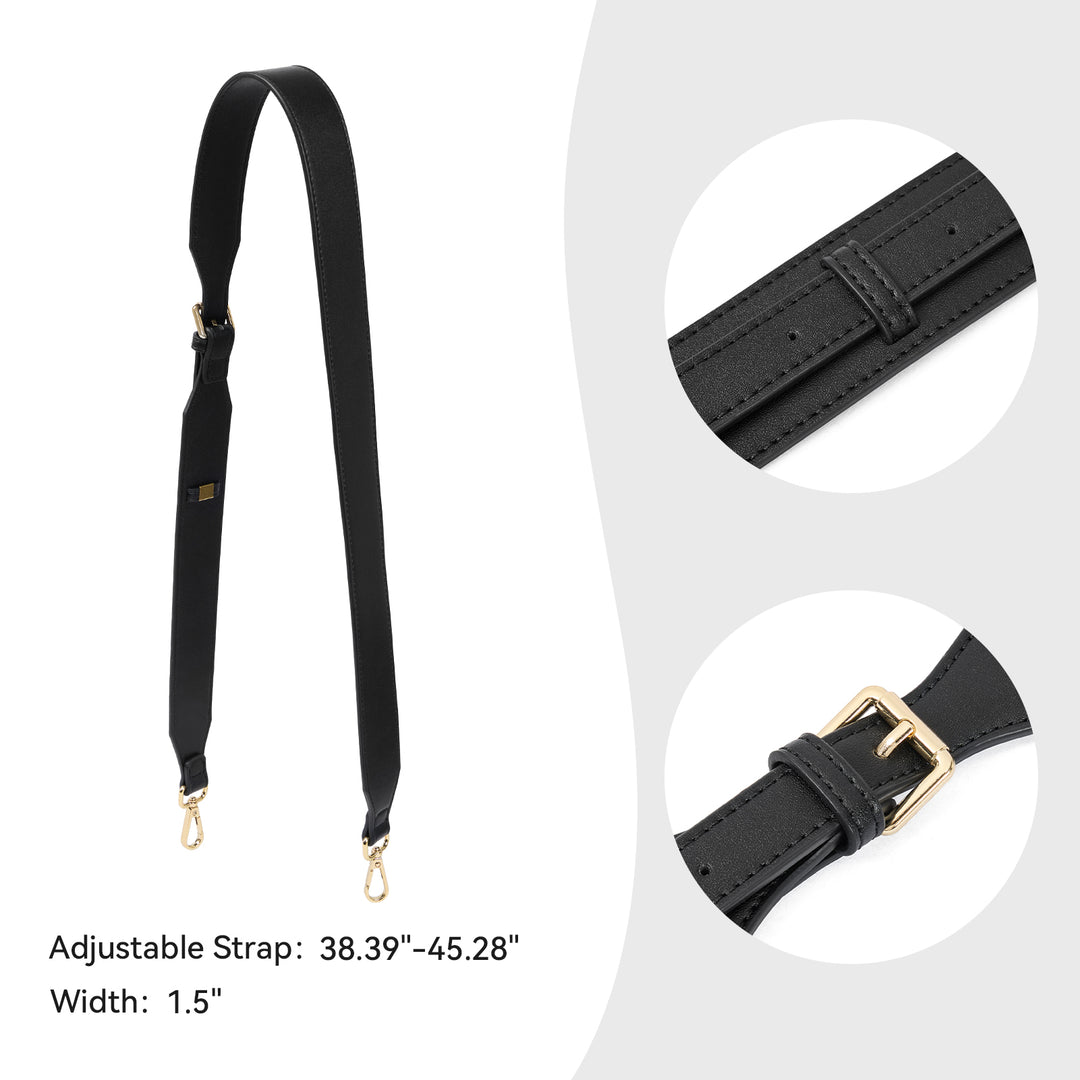 Extra Wide Leather Strap - More Comfortable