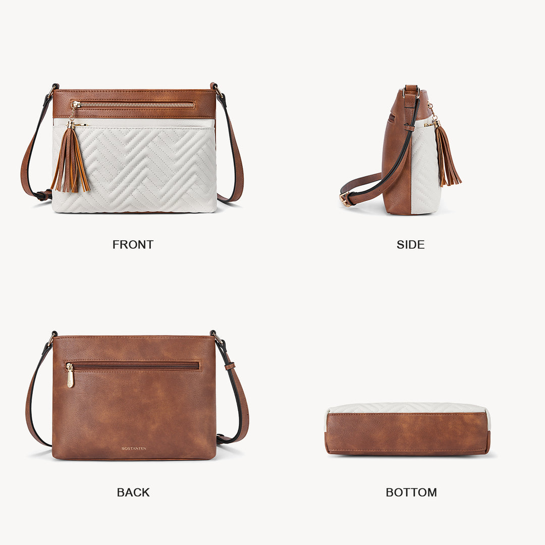 Nola Quilted Trendy Tassel Crossbody Shoulder Bag