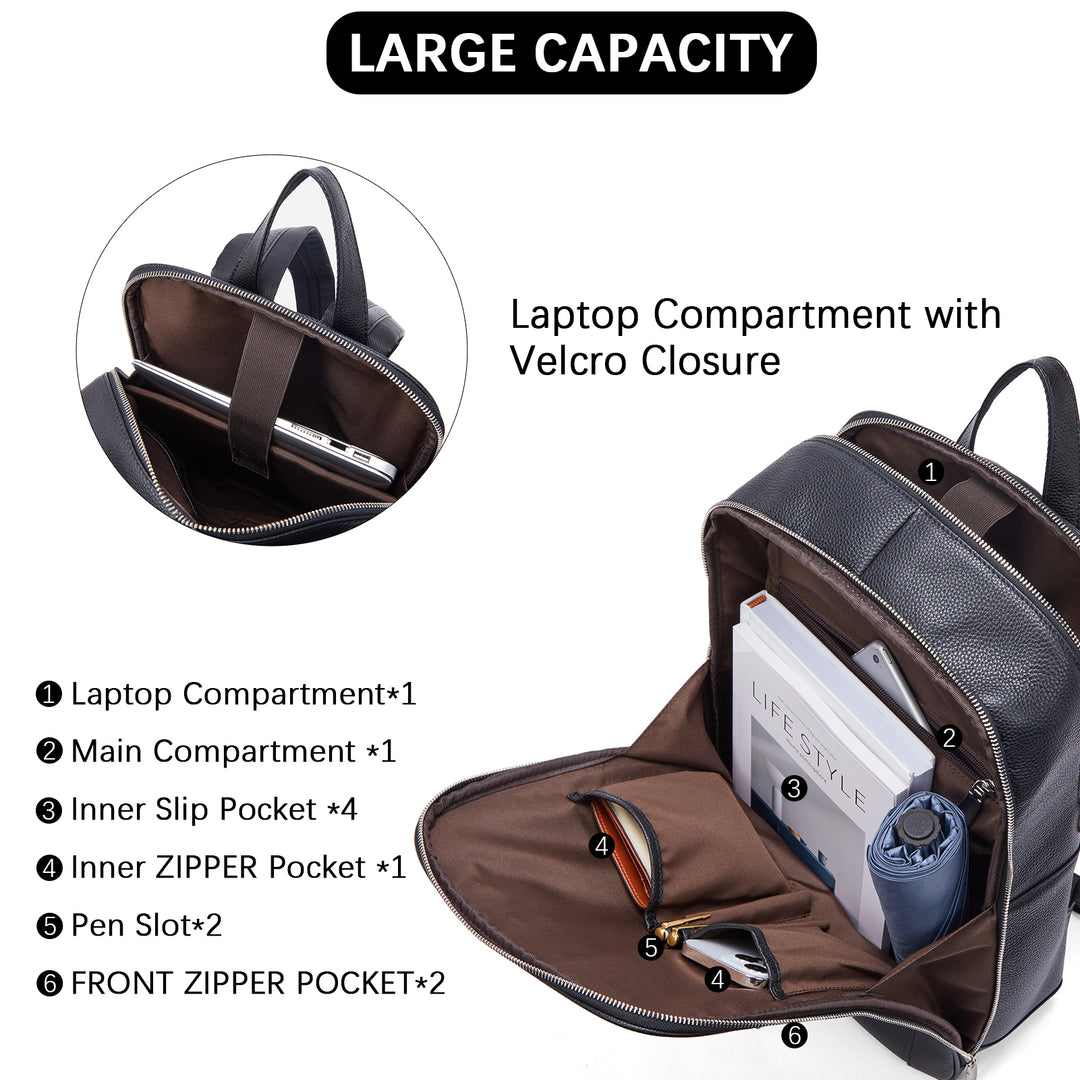 Top Men's Leather Backpack for School and Travel Top Men's Leather Backpack for School and Travel