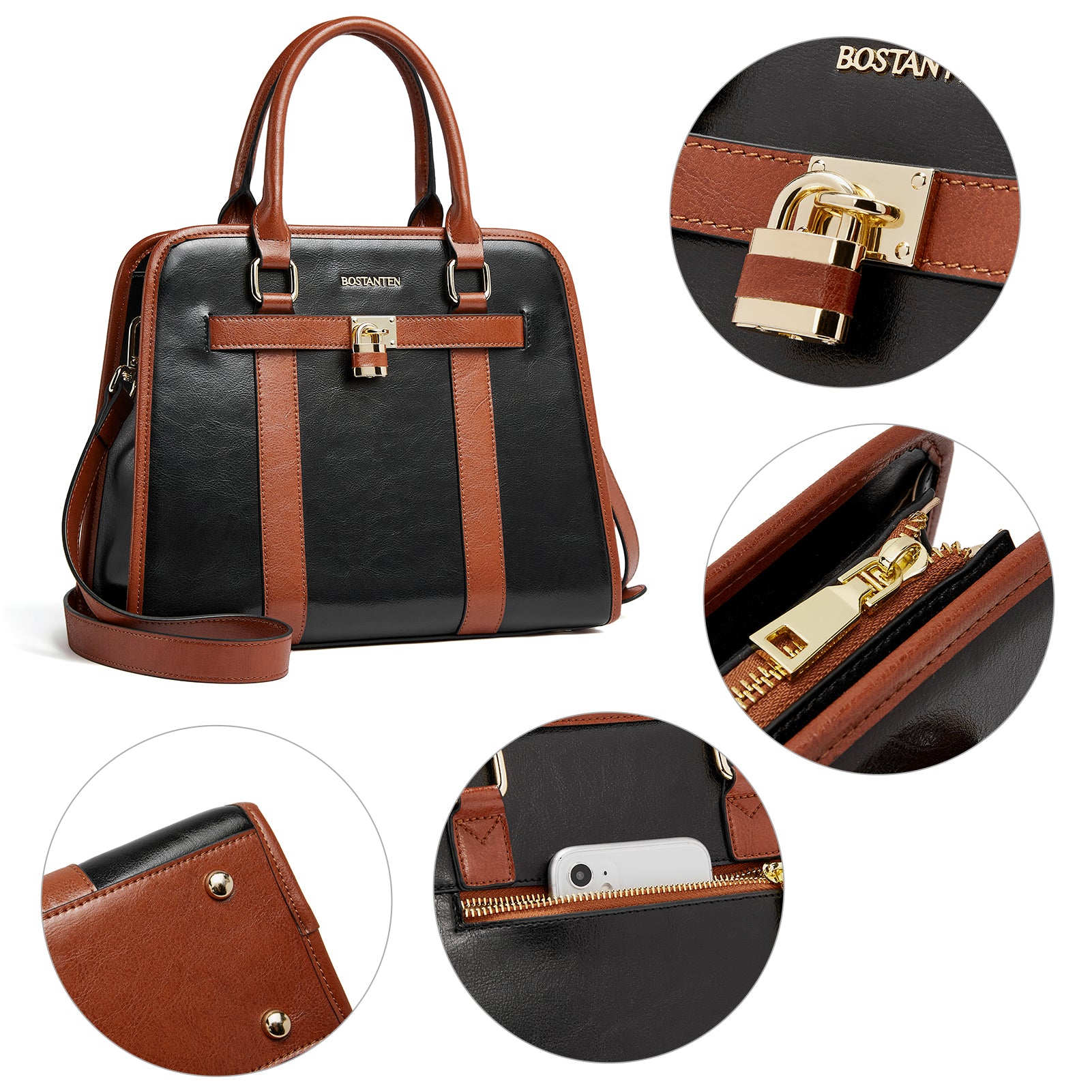 2025 Leather Tote Bag for Women, Large Retro Top-Handle Work Bag 2025 Leather Tote Bag for Women, Large Retro Top-Handle Work Bag