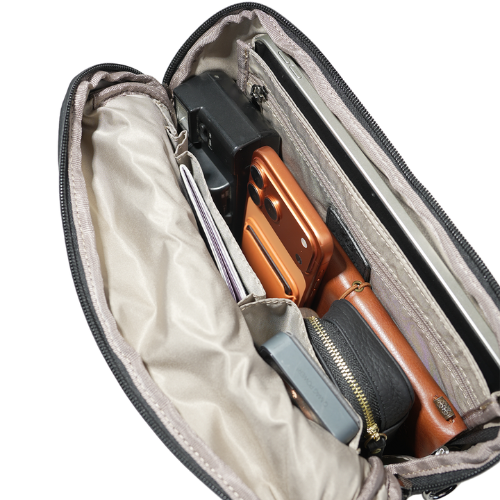 Apex Organizer Pack | Pebbled Leather Tech Crossbody
