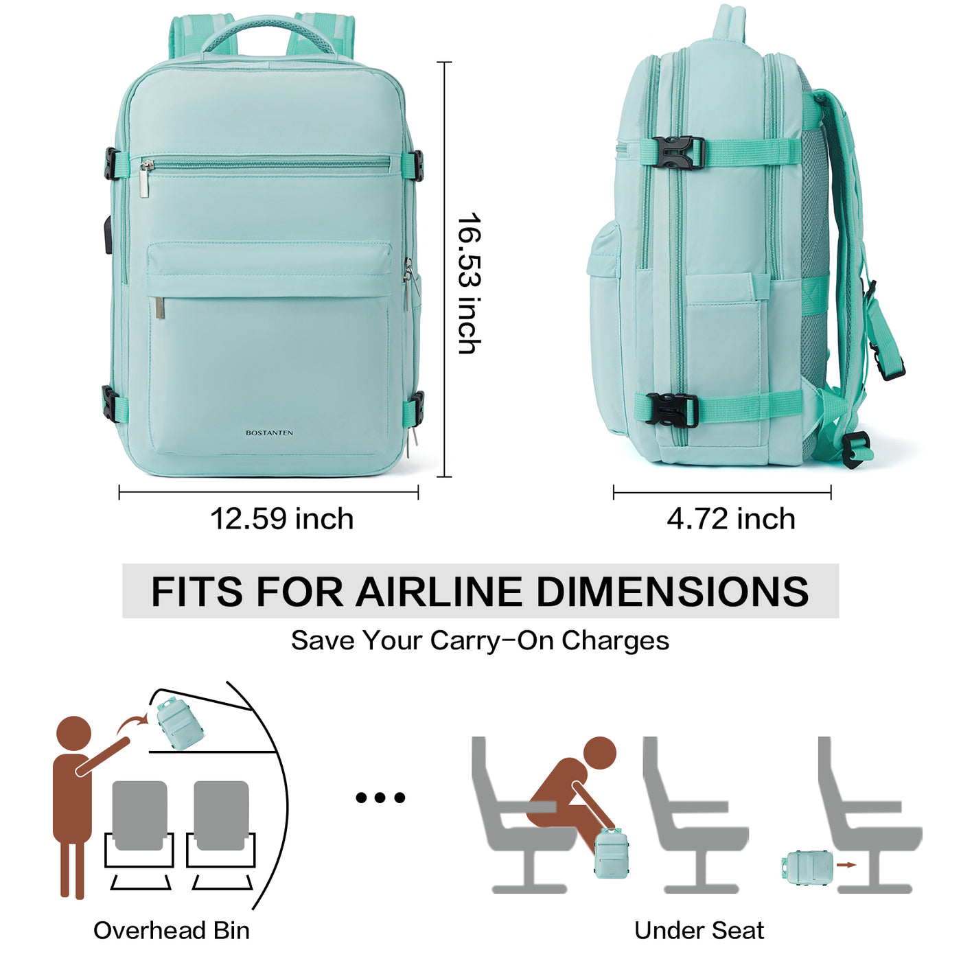 Stylish and Functional Fashion Backpack for Women - Waterproof and Flight Approved