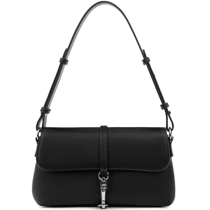 KWELI Chic Saddle Clasp Shoulder Bag
