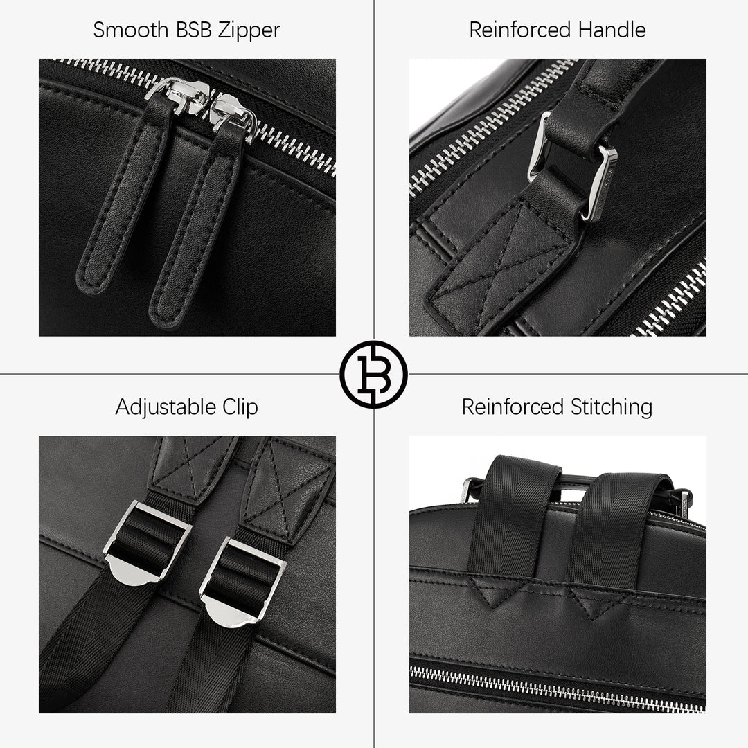 black zip clasp black leather backpack Nombongo Large Leather Backpack — Bostanten – BOSTANTEN