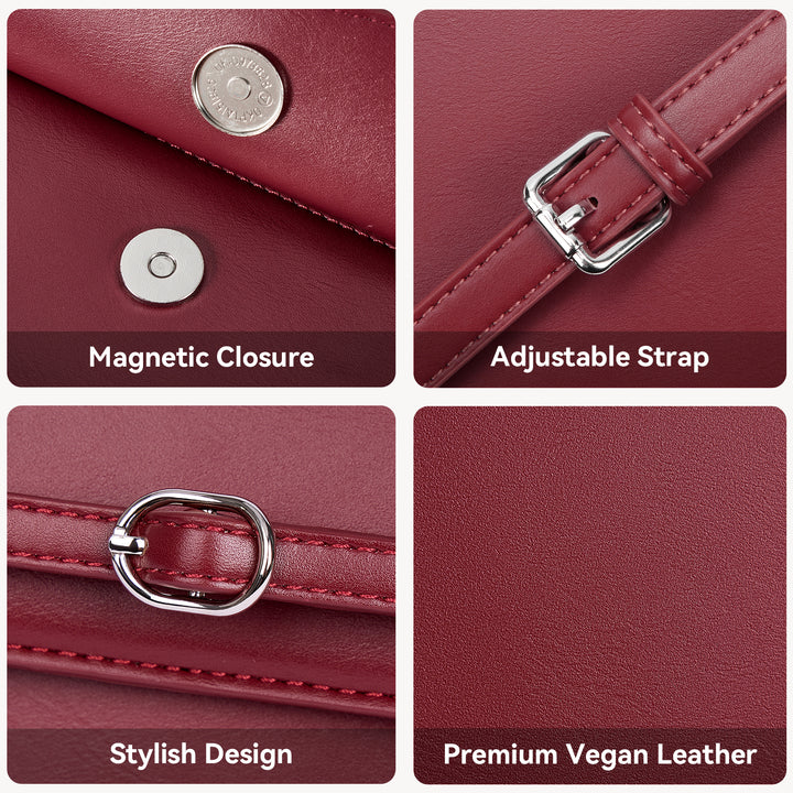 Kweli Belted Elegance Leather Shoulder Bag