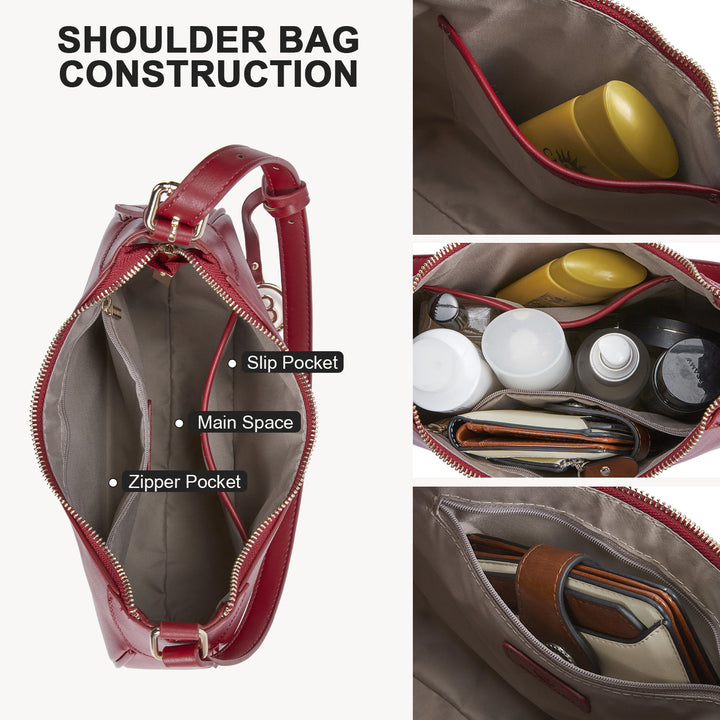 KWELI Trendy Crescent Women Shoulder Bag