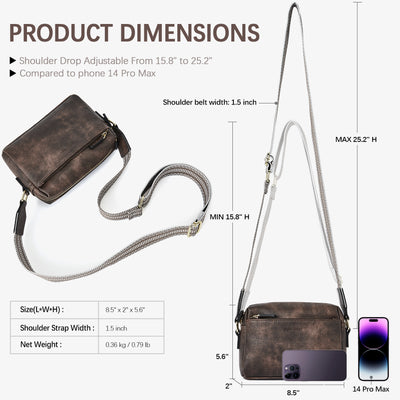 Nola Keep Your Essentials Organized with a Triple Zip Cell Phone Leather Handbag