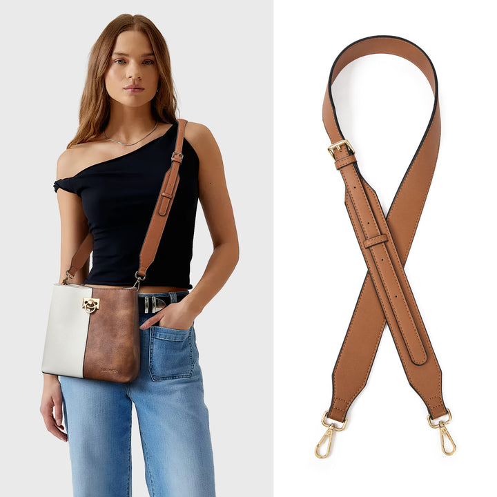 Extra Wide Leather Strap - More Comfortable