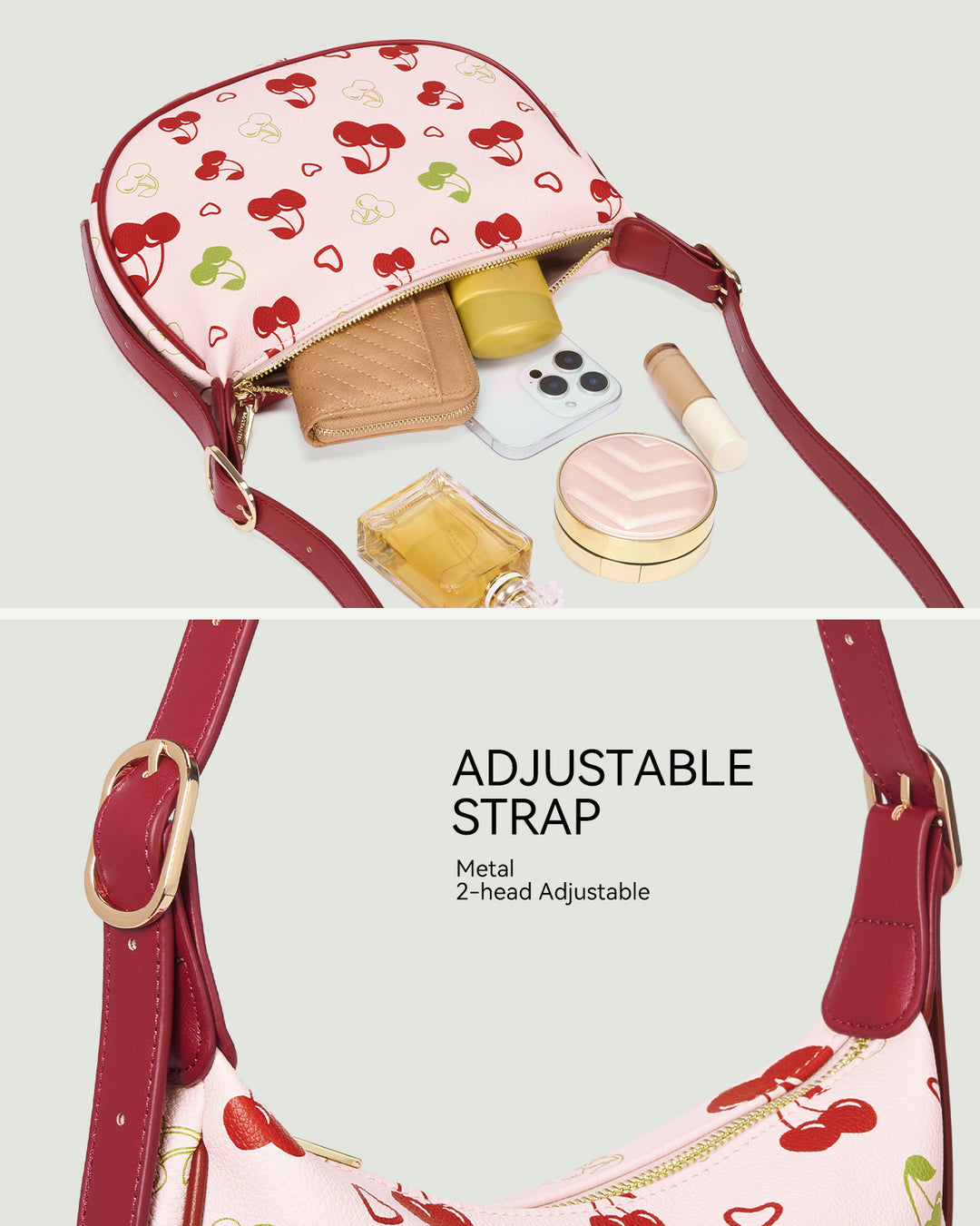 KWELI – Halbmond-Umhängetasche aus gewebtem Leder 