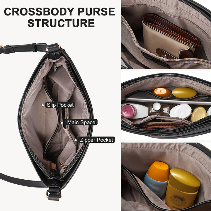 Nola Quilted Trendy Tassel Crossbody Shoulder Bag