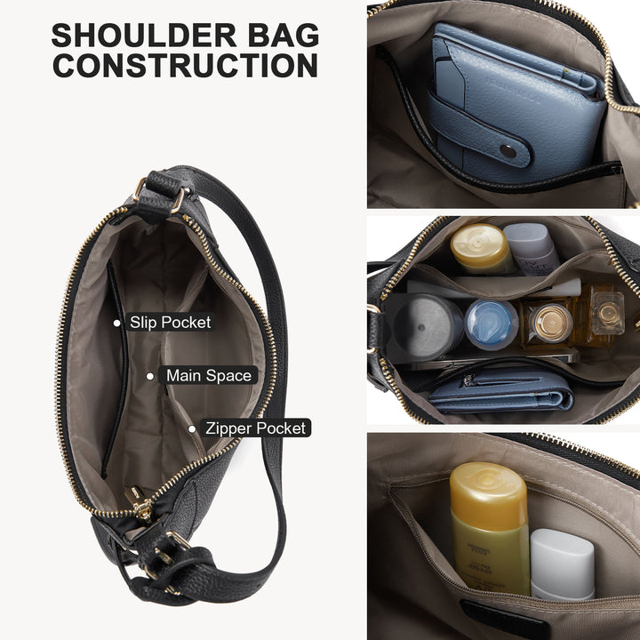 KWELI Trendy Crescent Women Shoulder Bag