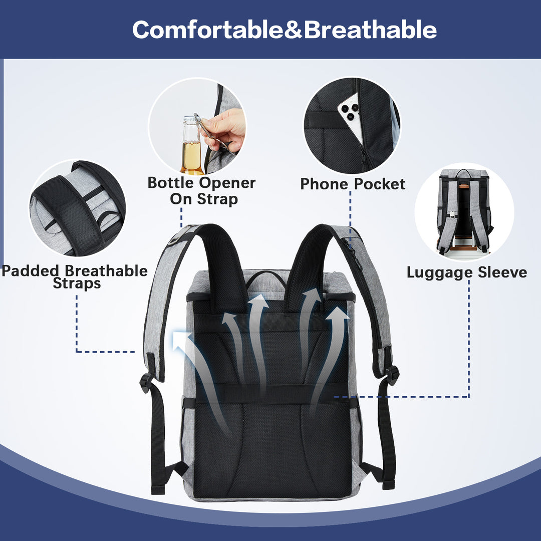 backpack with cooler and laptop sleeve Backpack Cooler