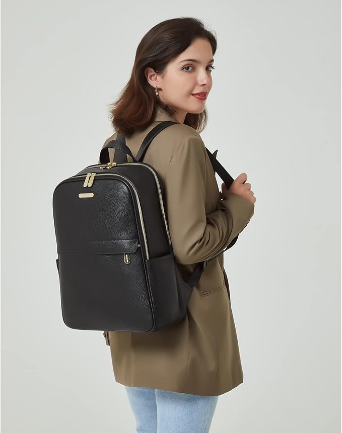 Laptop Backpack for Women - Premium Leather