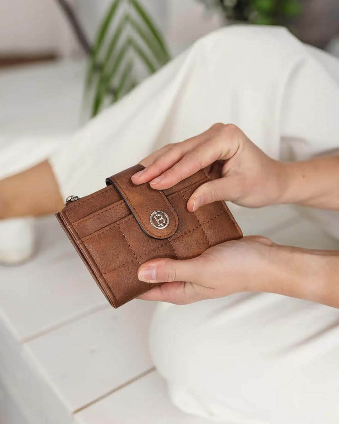 Luna Quilted Colorblock Leather Wallet - Secure RFID