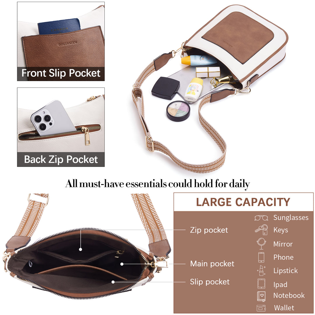 Lotty Floral Embroidered Leather Tote with Shoulder Strap