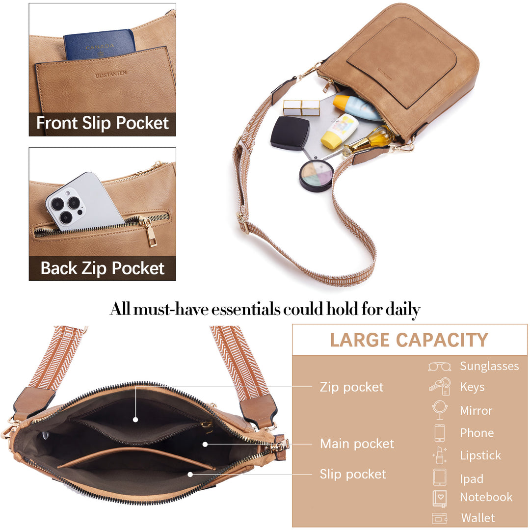 Lotty Floral Embroidered Leather Tote with Shoulder Strap