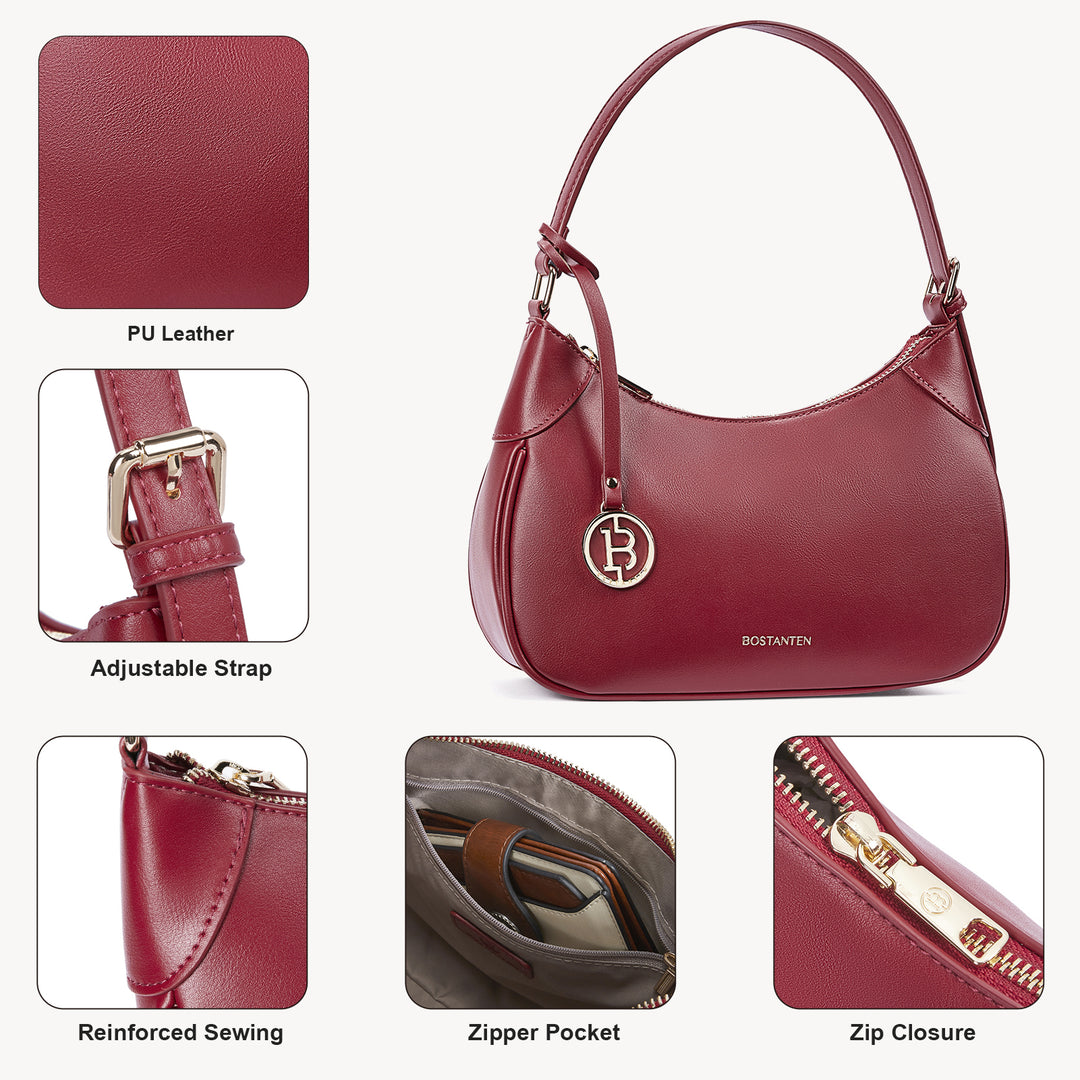 KWELI Trendy Crescent Women Shoulder Bag