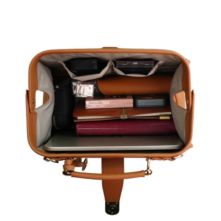 Timeless Grace Doctor Bag - Full Grain Pebble Leather