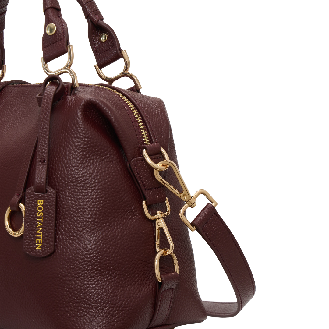 Nevin Genuine Leather Boston Handbag