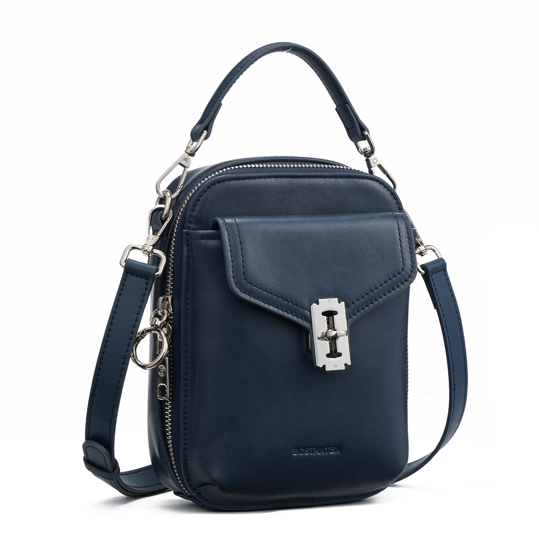 Nevin Vegetable-Tanned Genuine Leather Crossbody Phone Bag