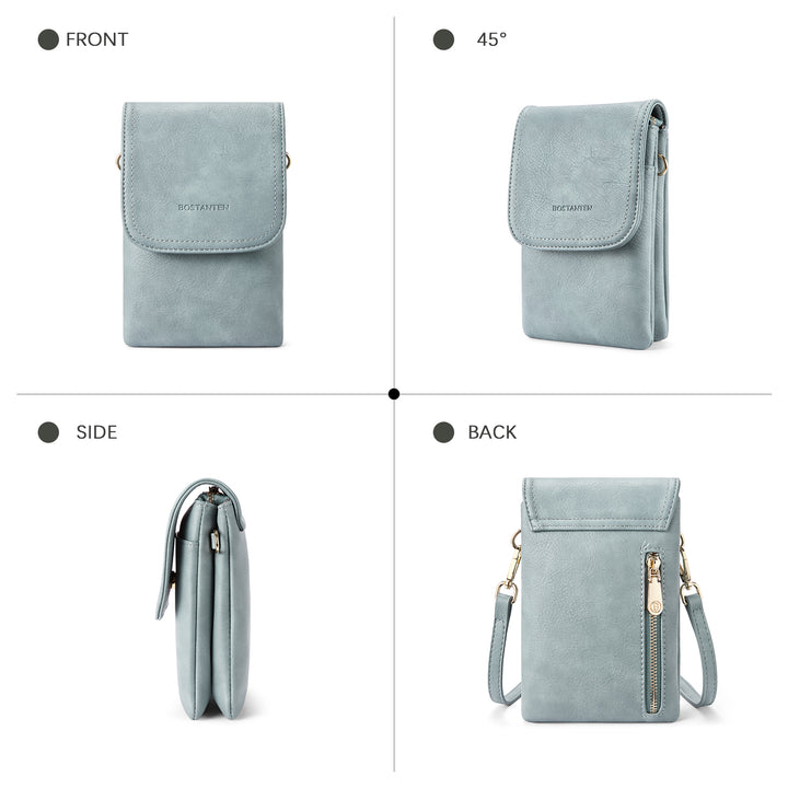 Evelyn Leather Crossbody Phone Wallet For Women —— Boudoir Style