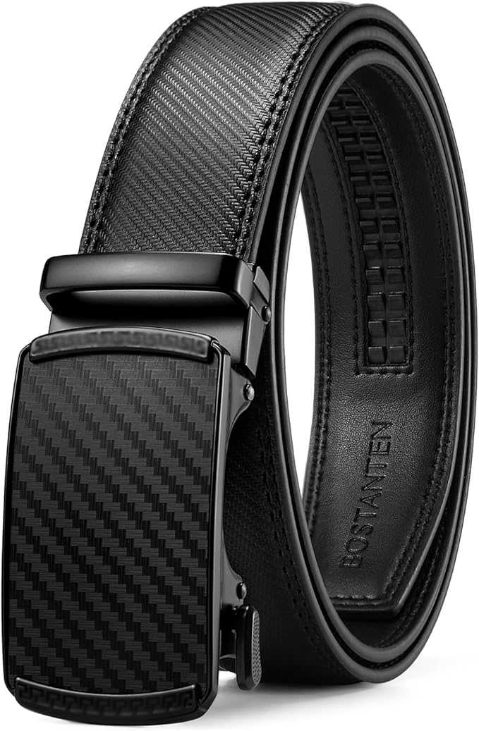 BOSTANTEN Leather Ratchet Belt For Men Dress and Casual with Adjustabl BOSTANTEN Leather Ratchet Belt For Men Dress and Casual with Adjustabl