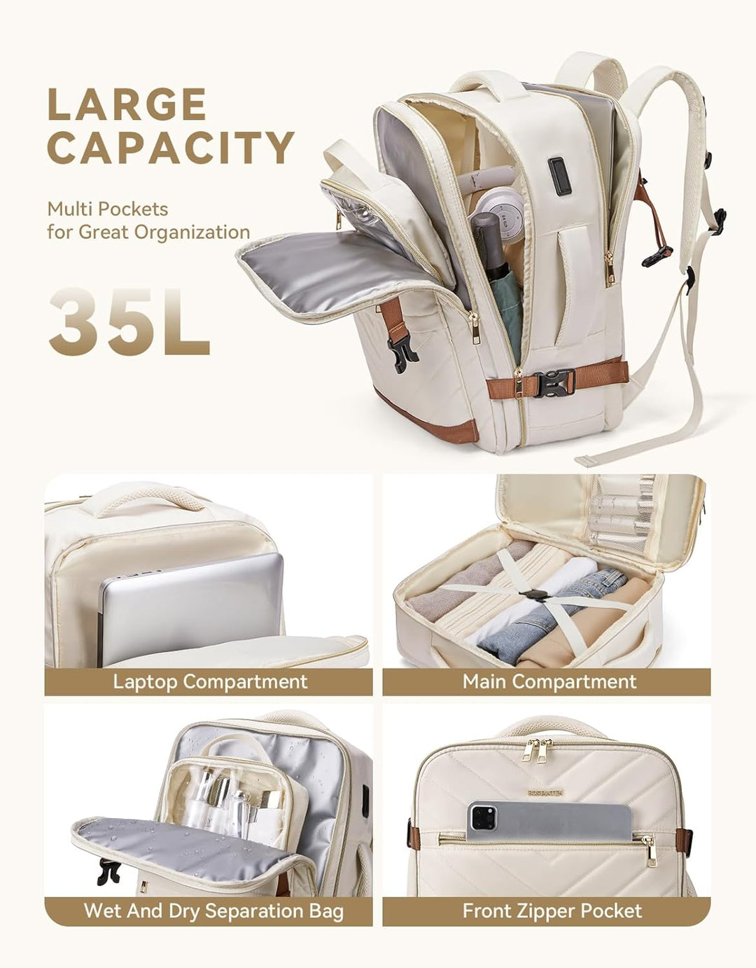 Women's Travel Backpack | Airplane Carry-On Women's Travel Backpack | Airplane Carry-On