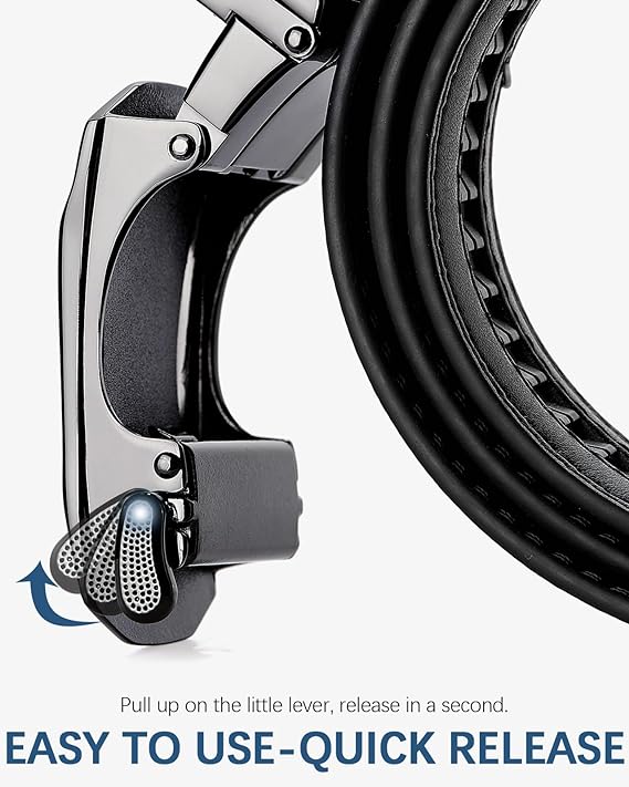 Bostanten Men's Ratchet Belt | Two-Pack Leather Belt