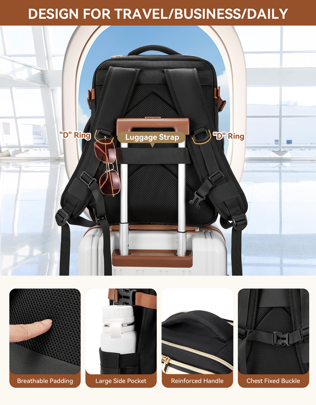 Women's Travel Backpack | Airplane Carry-On Women's Travel Backpack | Airplane Carry-On