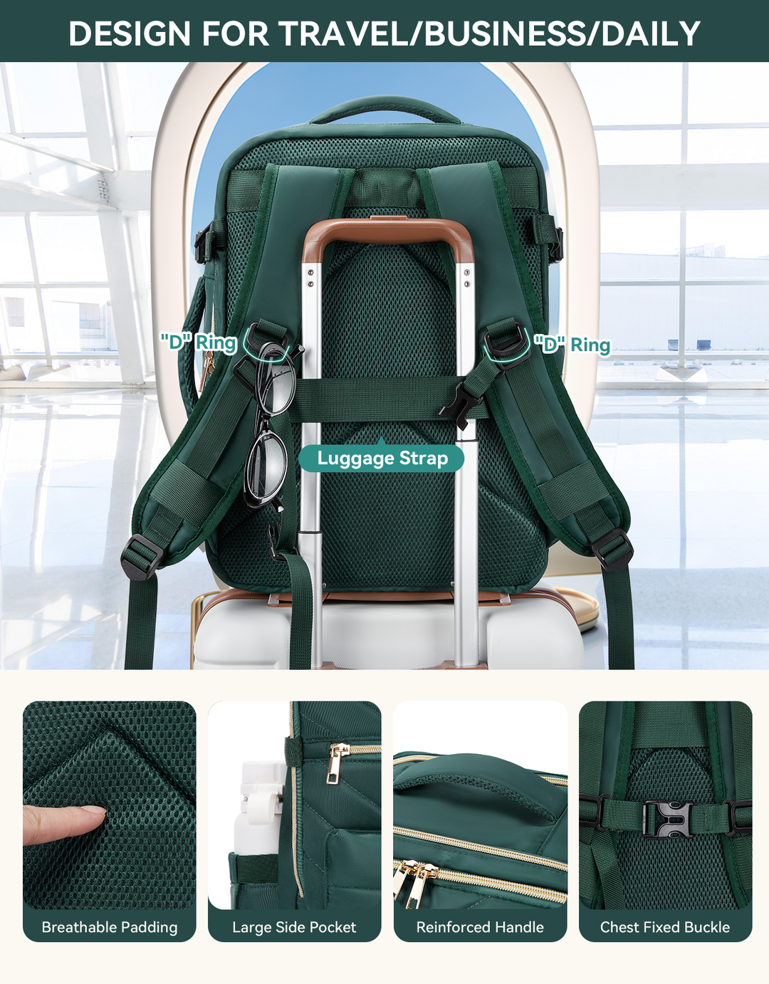 Women's Travel Backpack | Airplane Carry-On Women's Travel Backpack | Airplane Carry-On