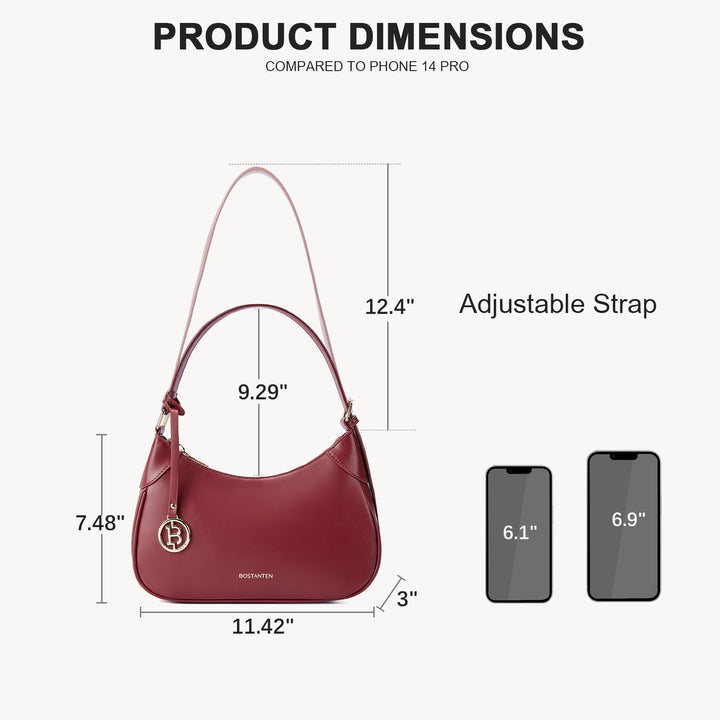 KWELI Trendy Crescent Women Shoulder Bag