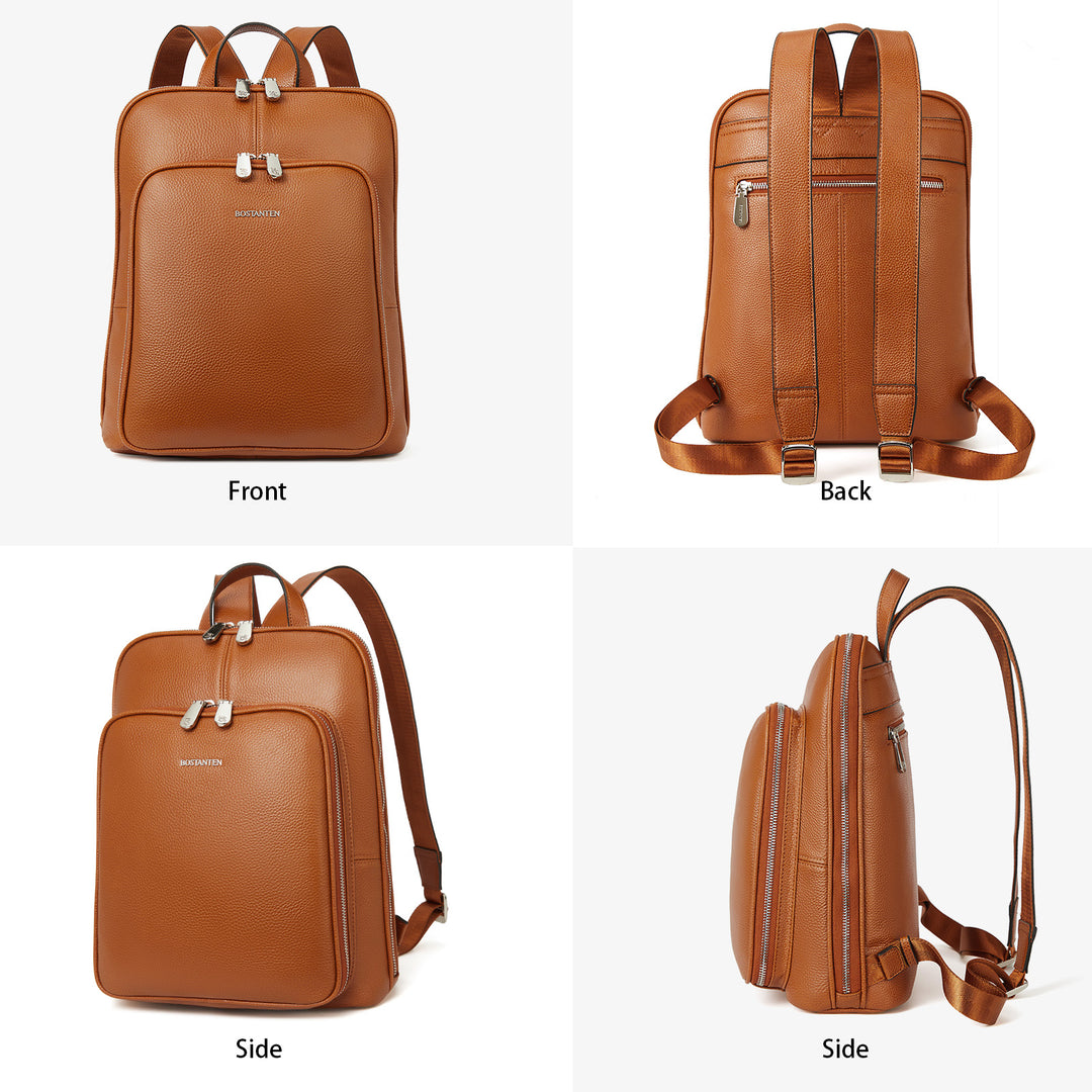 Vrba Genuine Leather Backpack Purse — Bostanten – BOSTANTEN