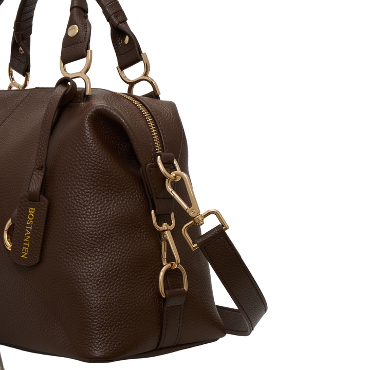 Nevin Genuine Leather Boston Handbag