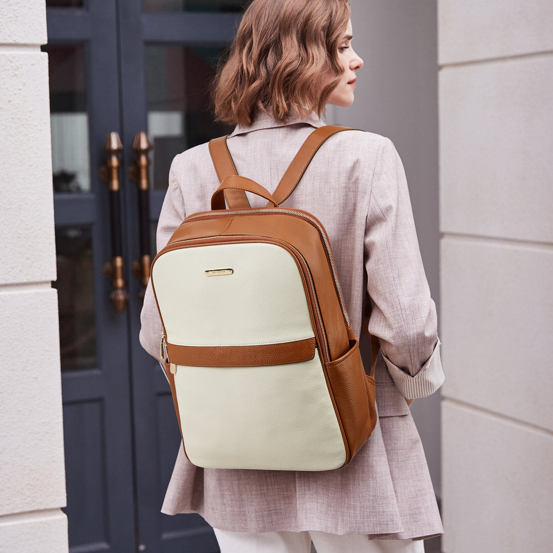 Laptop Backpack for Women - Premium Leather