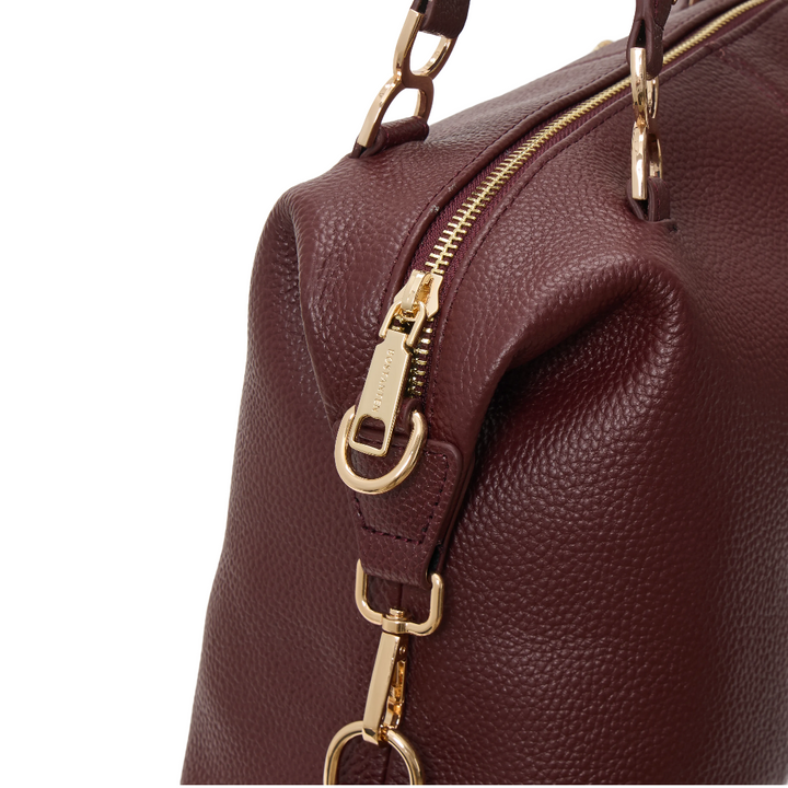 Nevin Genuine Leather Boston Handbag