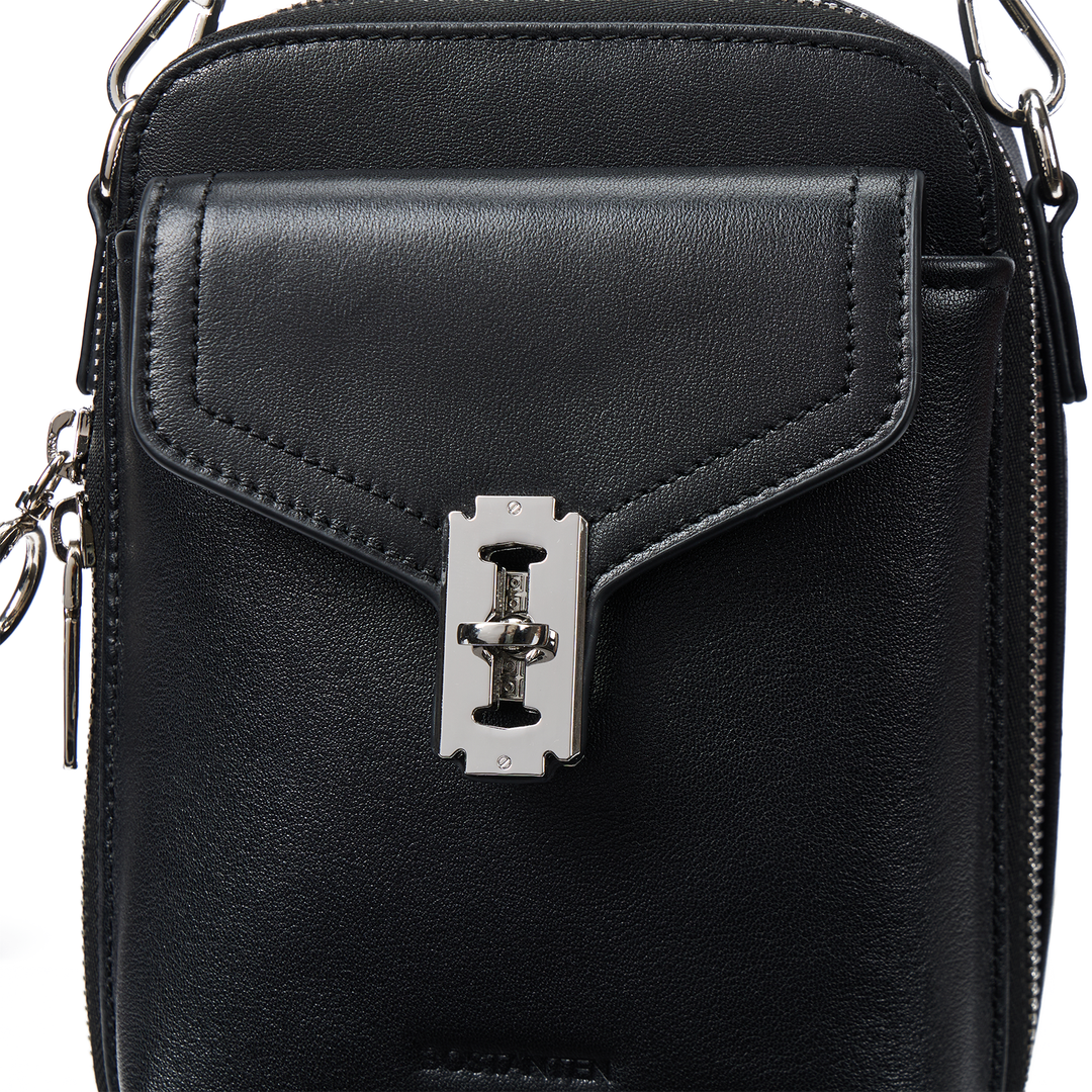 Nevin Vegetable-Tanned Genuine Leather Crossbody Phone Bag