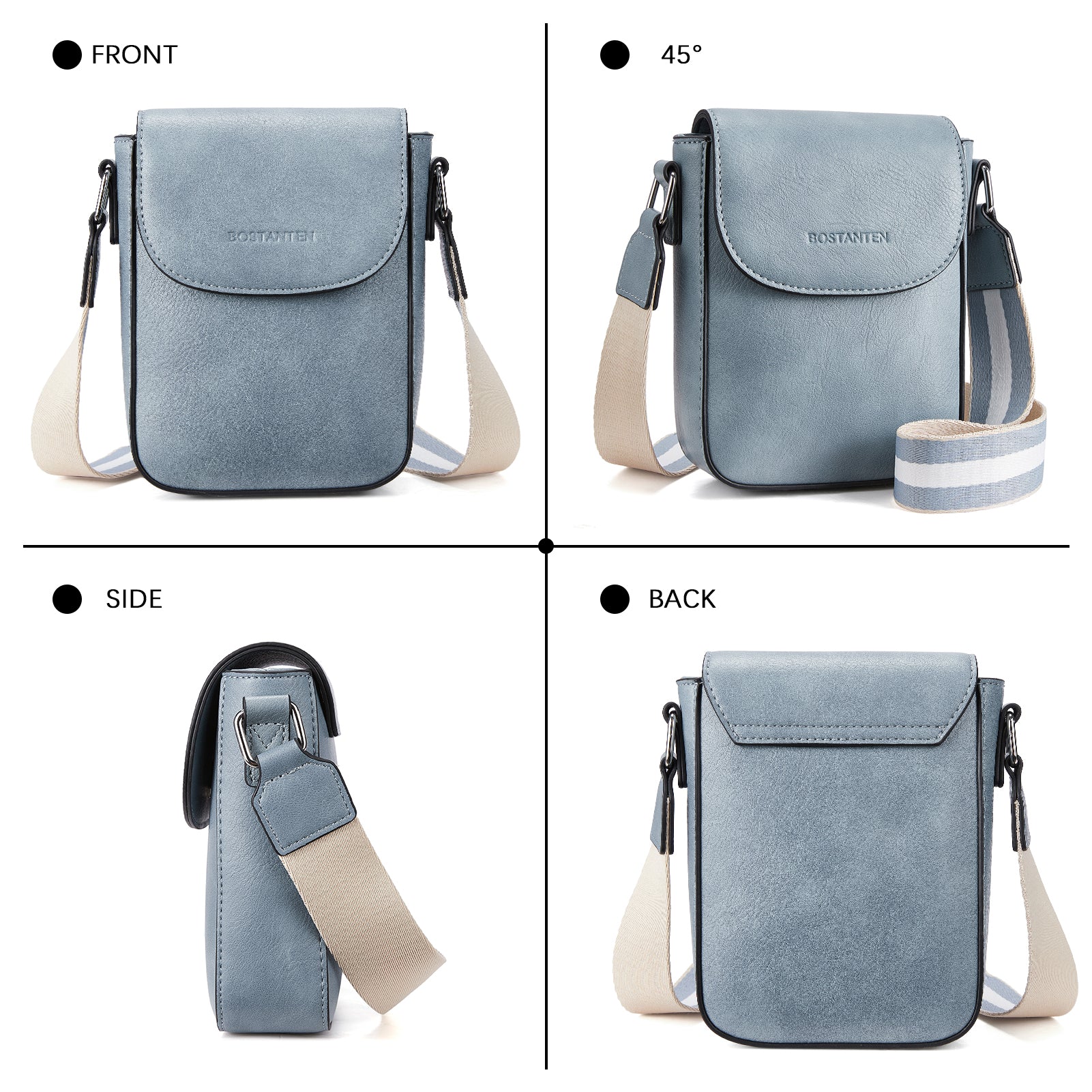 Phone Crossbody Bag With Guitar Strap - 8 Colors Available